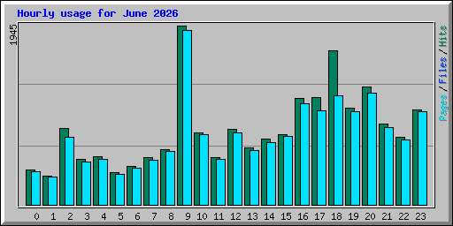 Hourly usage for June 2026